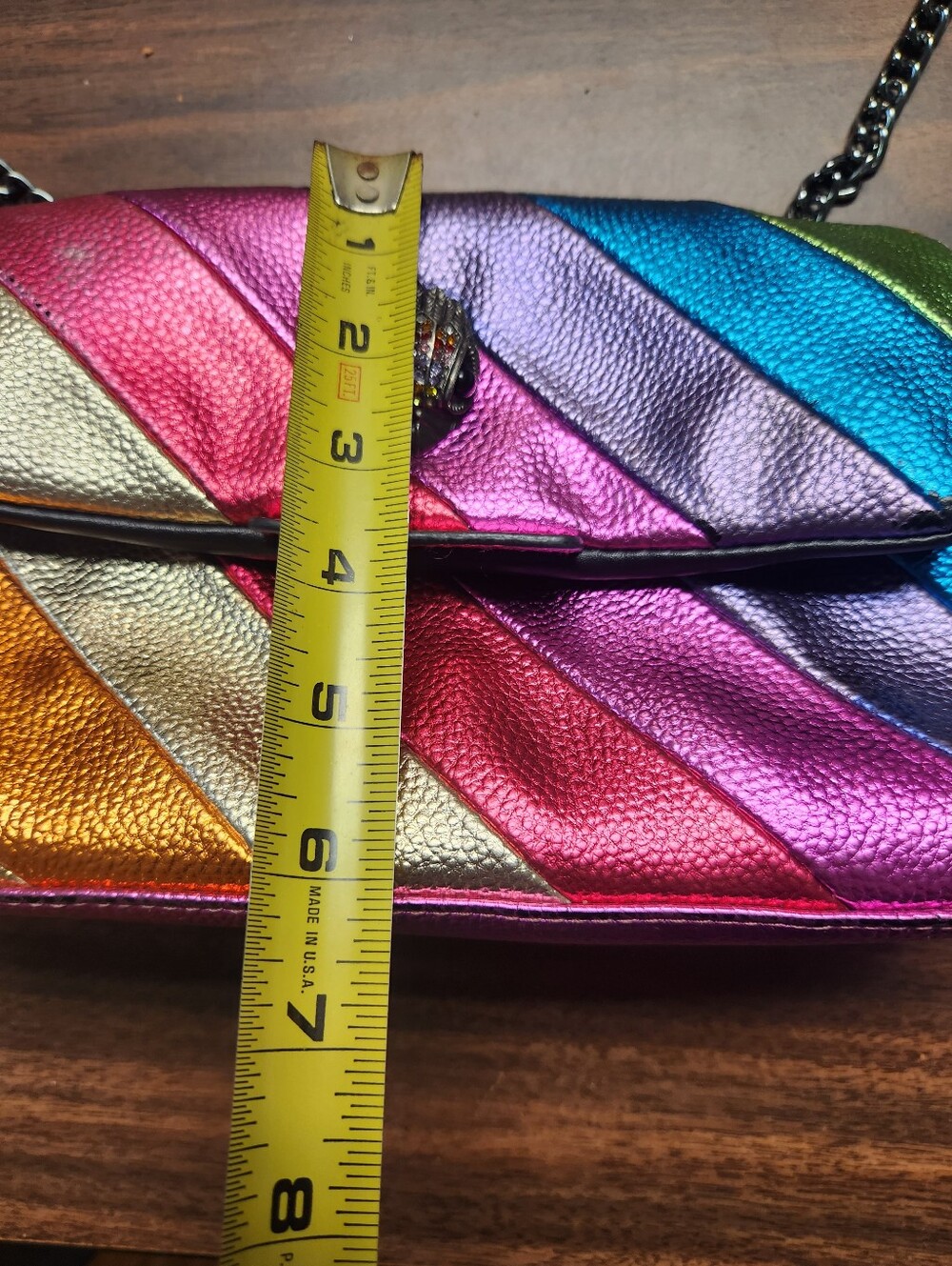 Kurt Geiger Metallic Rainbow Bag Read Description - Picture 5 of 16